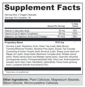 MycoSoothe ingredients